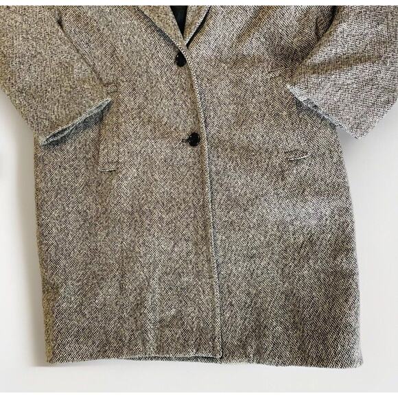 Vintage Peabody House Womens Sz 9/10 Tweed Wool Blend Coat - Picture 3 of 6